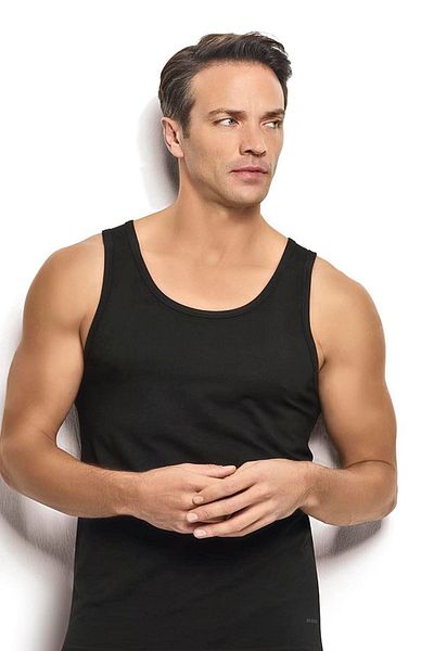 Jiber Men's Black 2-Piece Micromodal Undershirt 241