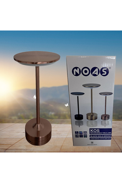 Noas Kos 3 Işık Dokunmatik Usb Şarjlı Dim Edilebilir Masa Lambası Yl86-1243-b...