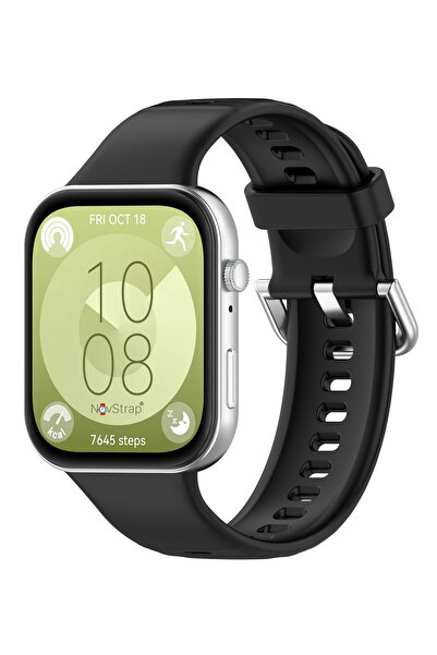 NovStrap Huawei Watch Fit 4 Pro/fit 4/fit 3 Ile Uyumlu Kordon Tam Uyumlu Pimli Yumuşak Silikon Kayış