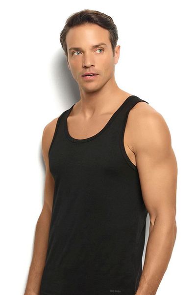 Jiber Men's Black 2-Piece Micromodal Undershirt 241