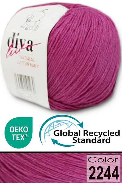 Diva İplik Premium Amigurumi Ipi Punch (Punch) Bebe Soft Cotton - Fuchsia