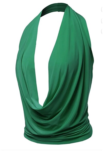 quella atelier بلوزة بقصة منخفضة من الخلف مع تفاصيل ربط