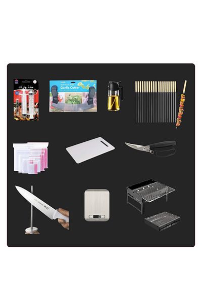 Generic Ultimate Eid BBQ Bundle 10 Piece Outdoor & Kitchen Essentials Set
