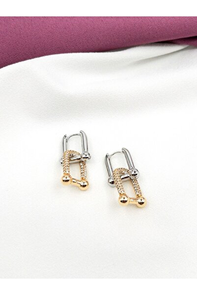 Siya Silver Zirkon Taşlı Marka Model Tifany Çelik Küpe