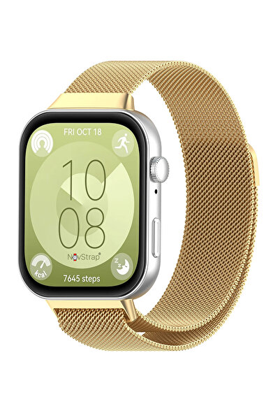 NovStrap Huawei Watch Fit 4 Pro/fit 4/fit 3 Ile Uyumlu Kordon Kayış Metal Has...