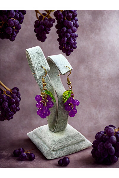 AYZENA Üzüm Model Tasarım Küpe