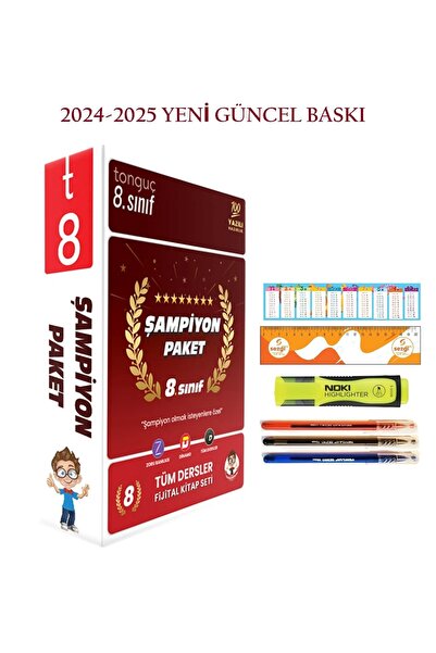 Tonguç Yayınları 8. Sınıf Şampiyon Paketi ve Son 5 Yıl LGS Fasikül Fasikül Çı...