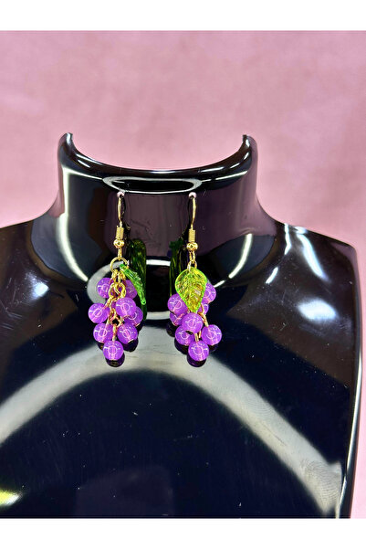 AYZENA Üzüm Model Tasarım Küpe