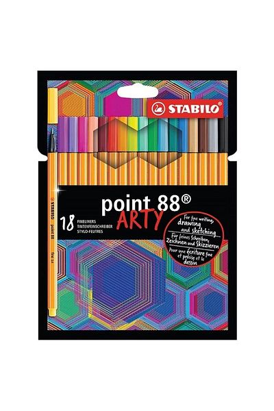 Stabilo Point 88 Arty 18 Color Felt Tip Pen 8818/1-20
