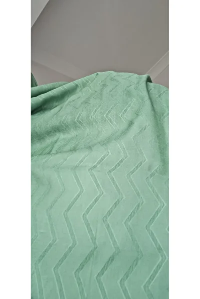 Lavena scarfs Zigzag Pattern Shawl - Pale Sea Green