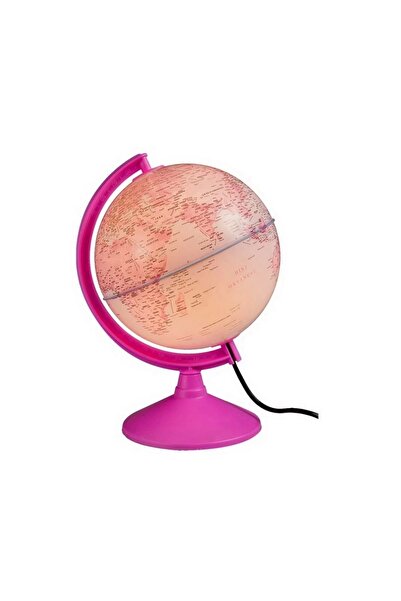 Gürbüz 20 Cm Çaplı Işıklı Pembe Yerküre (43201)