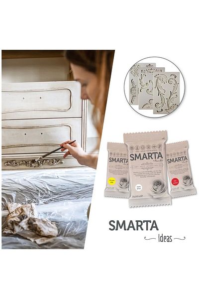Smarta 60 grClay Metallic White Pearl