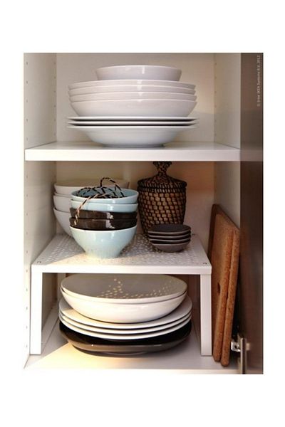 IKEA Variera Inside Closet Organizer Πρόσθετο ράφι Πιάτο Κύπελλο ράφι