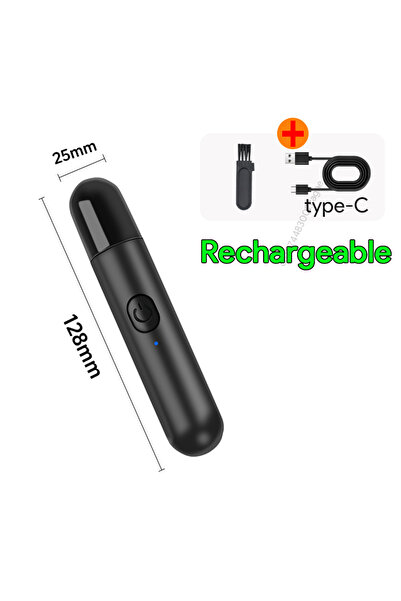 Choice ماكينة تشذيب شعر الأنف والأذن الكهربائية الجديدة باللون الأسود، ماكينة...