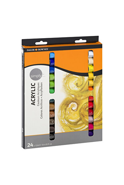 Daler Rowney Simply Akrilik Boya Seti 24x12ml