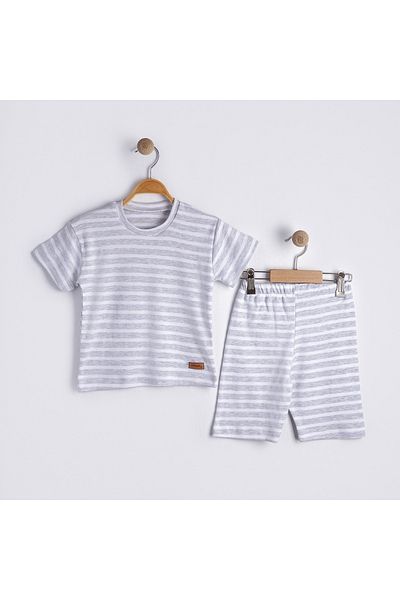 cimcim baby Thick Striped Children's Bottom and Top Set 6-7 Years
