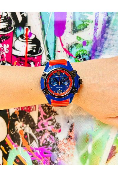 Versace Ανδρικό Ρολόι Vez700922, Quartz, 44mm, 3atm