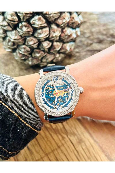 Carl Von Zeyten Ceas de dama Carl Von Zeyten CVZ0061BL, automat, 40mm, 5ATM