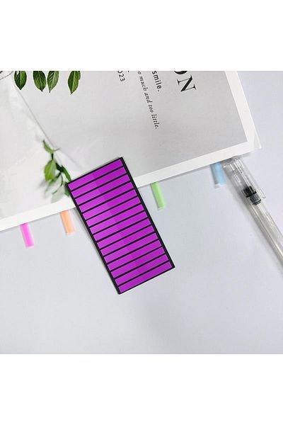 sibga tasarım Thin Strip Purple Color Postit Post-It Post It. Book Mark Bookmark Postit Sticker 300 Sheets