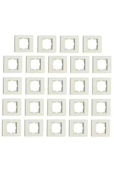 OVİVO 24 Pieces Grano White Single Frame 24 Pack / Set