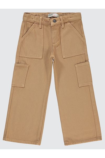 Civil Girls 10-13 Years Old Girl's Pants - Italian Clay