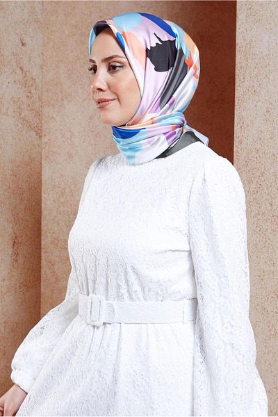 Alvina Ψηφιακό κασκόλ ALVİNA 3288 Model