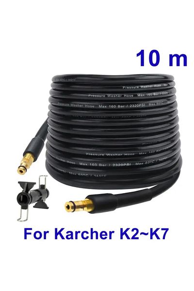 BEAR FORCE 10m Car Washer Hose Pipe Cord Pressure Washer Water Cleaning Extension Hose Water Hose For Kar