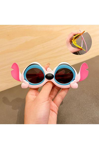 Choice 3-12 Age Light Pink Disney Anime Lilo & Stitch Sunglasses Cute Cartoon Stitch Y2k Polarized Soft Su