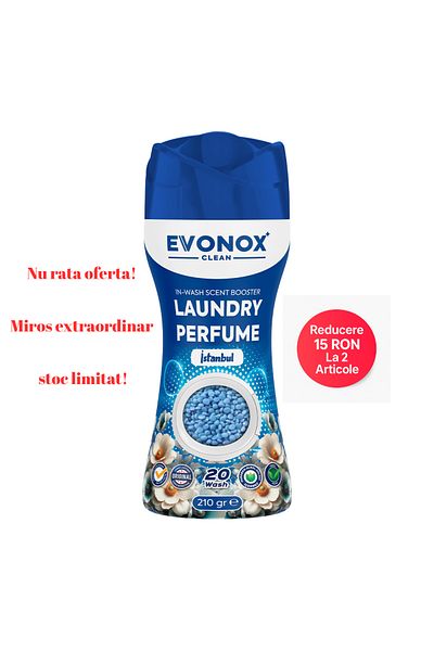 Evonox Reducere 15 Ron La 2 Produse Parfum Rufe! / Istanbul Perle Laundry 210gr / Orhidee - Crin