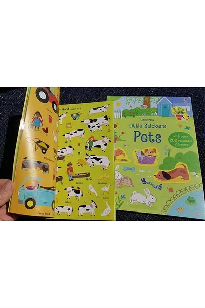 The Usborne ملصقات الحيوانات الأليفة الصغيرة الأولى