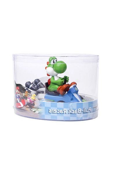 Miniso With Box Super Mario Bros Karting Luigi Bowser Princess Peach Yoshi Toad Action Figure Toys Pull Bac