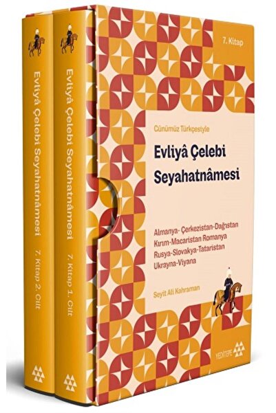 Yeditepe Yayınevi Evliya Çelebi Seyahatnamesi Seti 7.Kitap - 2 Cilt - Kutulu