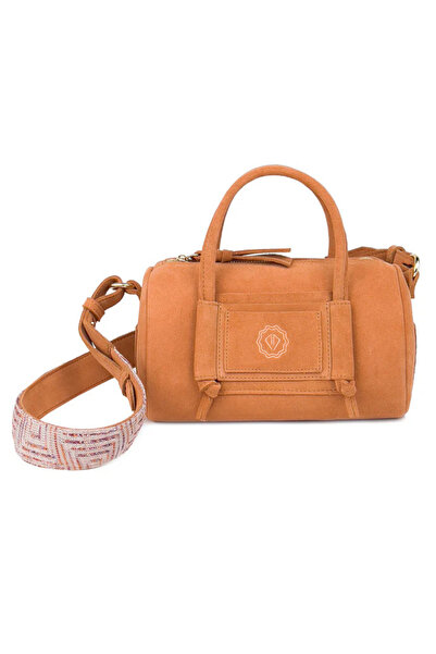 D'ylla Atelier TETHY PETITE Serisi Kadın Süet Omuz Çantası 25x15 Cm - Ayarlan...