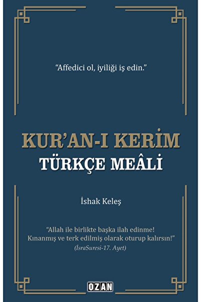 Ozan Yayıncılık Kur'an- I Kerim Türkçe Meali