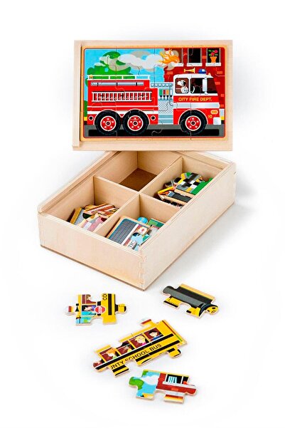 Melissa and Doug مجموعة ألغاز خشبية مقاس 12x4 - أدوات