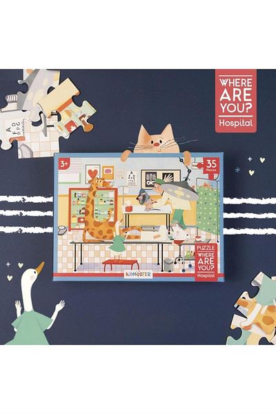 kidmosfer Where Are You Series / Where Are You – Hospital Puzzle - Collective Where Are You Series / Where Are You – Patient