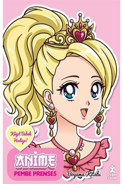 Doğan Çocuk Anime Pembe Prenses Boyama Kitabı