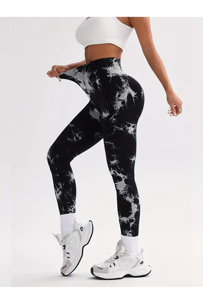 CEDAN Ευέλικτο, μοτίβο μπατίκ, παντελόνι προπόνησης για ανύψωση γλουτών, πλένεται στο πλυντήριο, αθλητικό στυλ