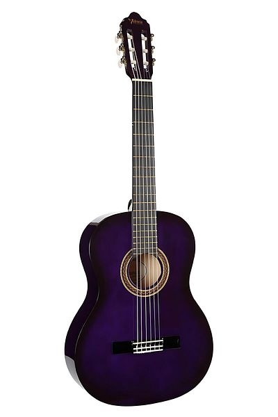 VALENCIA VC104PPS, classical guitar, size 4/4, purple sunburst finish
