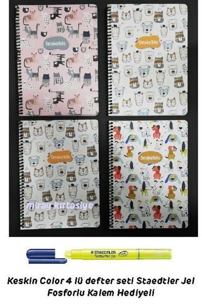 KESKİN COLOR Friends Medium Size 80 Yp Checked 4 Pieces