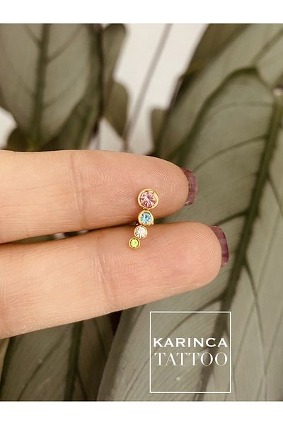 Karınca Piercing High Quality Surgical Steel Flat Conch Forward Helix Cartilage Tragus Piercing Earrings