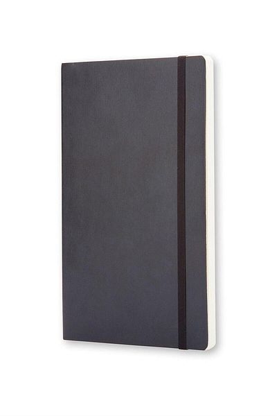 Moleskine Black Soft Cover Plain Notebook 192yp- 13x21cm