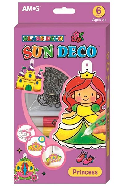 Amos Vıtray Cam Boyama Seti Prenses-Sd 10P6-P