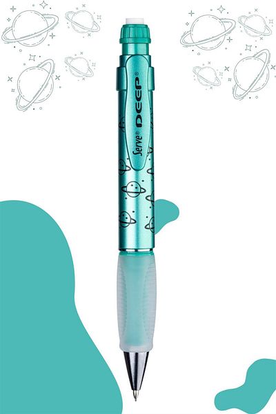 Serve Deep Mekanik Kurşun Kalem 07mm Desenli Metalik Yesil