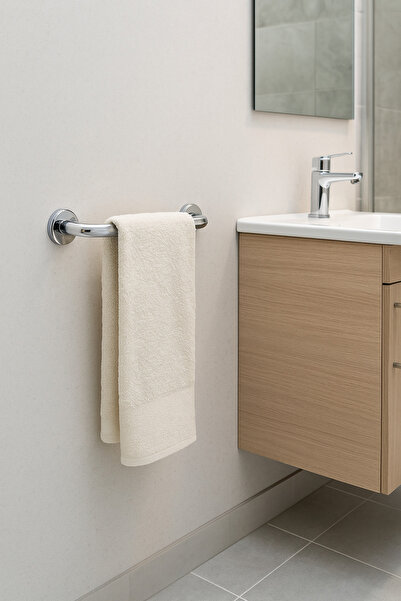 Alper Banyo 20 cm Paslanmaz Engelli Tutunma Barı | Wc ve Duş İçin Güvenli Kav...