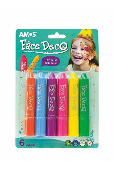 Amos Yüz Boyama Kalemi - 6 renk