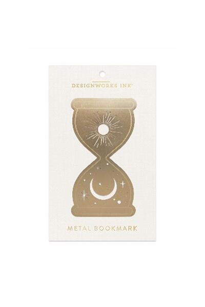 designworks ink Metal Bookmark Hourglass - Metal Kitap Ayracı 14 Cm