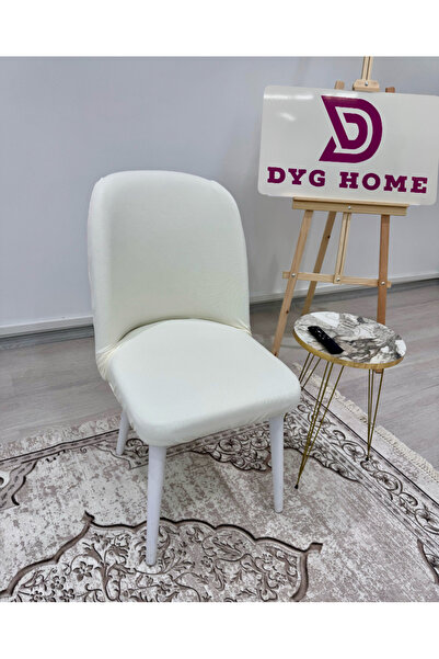 dyg home Büyük Oval Sandalye Kılıfı, Sandalye Örtüsü Kare Desen