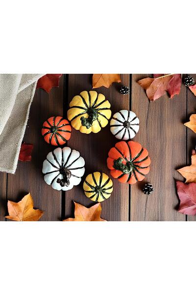 Grimsi Dekoratif Balkabağı Biblo 6'lı Set