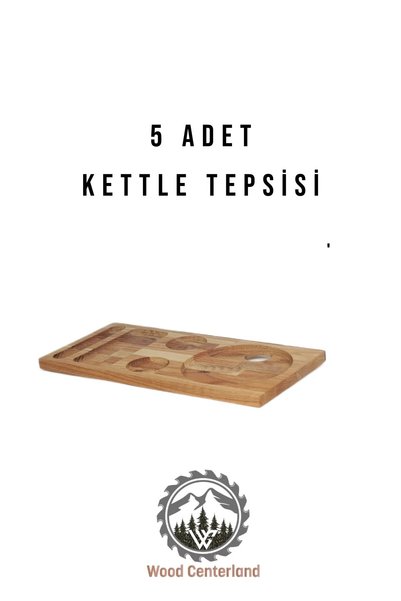 5li AKalite Kayın Kettle Sunum Tepsisi , Otel Sunum Tepsi , Karşılama Hotel Sunumluk, Fincan Altlığı